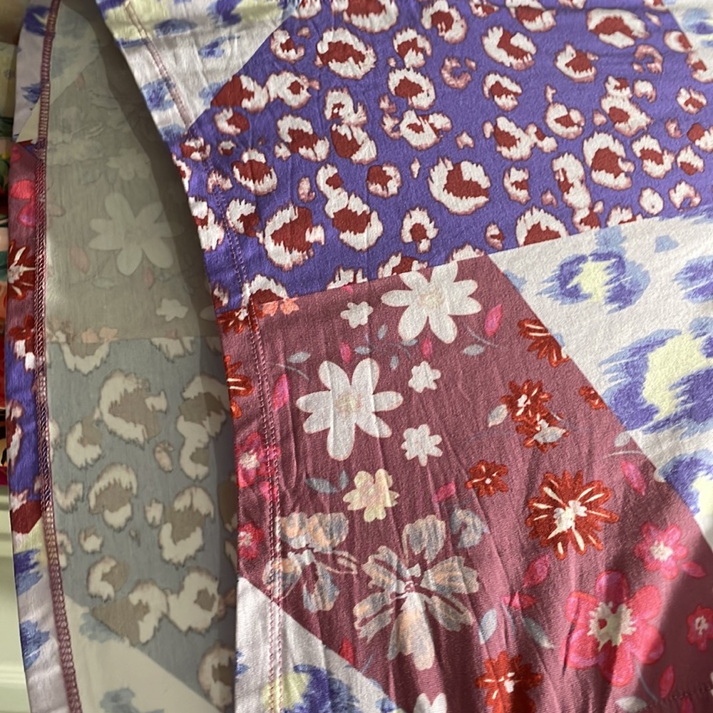 Logo Lori Goldstein Multicolored Patchwork Look T… - image 5